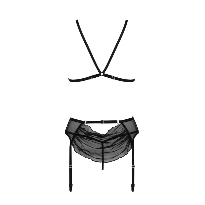 Комплект білизни DELIENA SET Black XXL/3XL - Passion