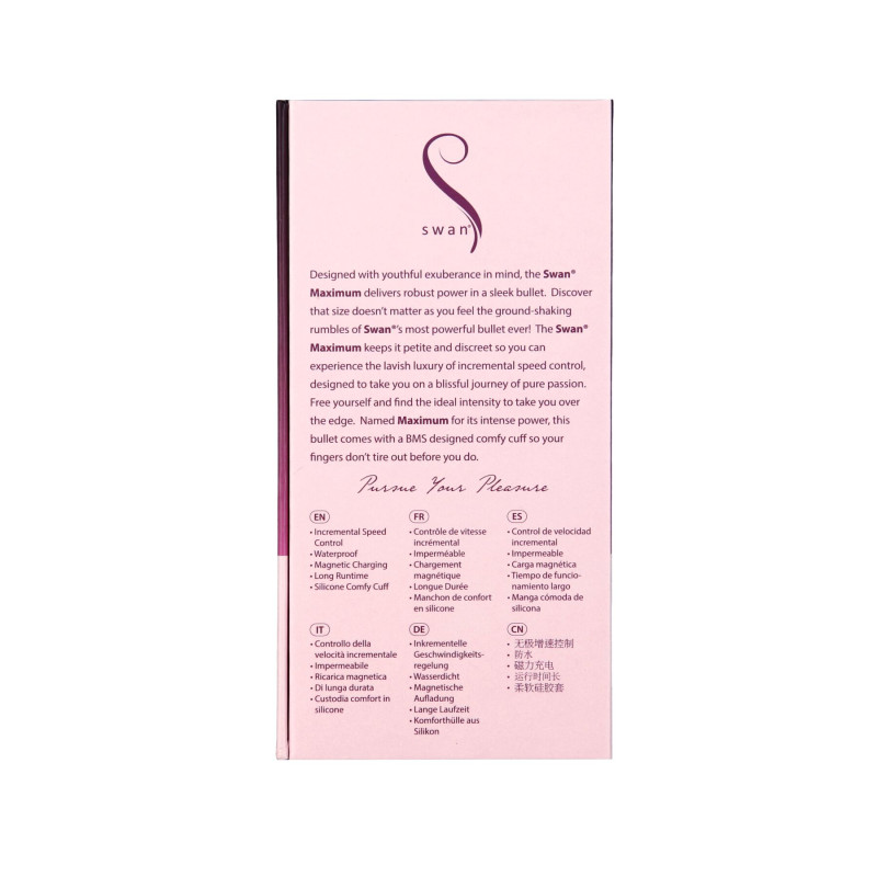 Віброкулька Swan Maximum + Comfy Cuff Pink
