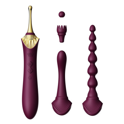 Вагінально-кліторальний вібратор Zalo — Bess 2 Velvet Purple
