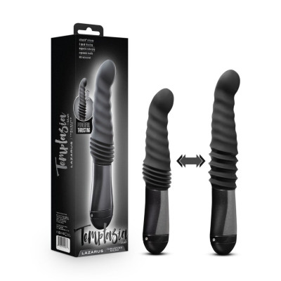 Вібратор-пульсатор Temptasia by Blush - Lazarus Thrusting Dildo, чорний