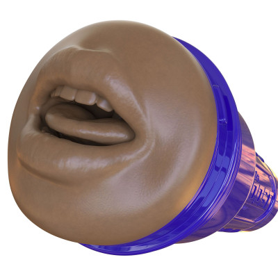 Мастурбатор-ротик Fleshlight Boost Blow Medium Dark Flesh, що плавають кільця Turbo Tech