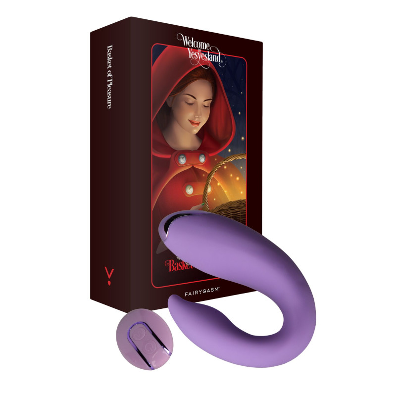 Вібратор для пар FairyGasm PleasureBerry violet, зарядний кейс, пульт ДУ