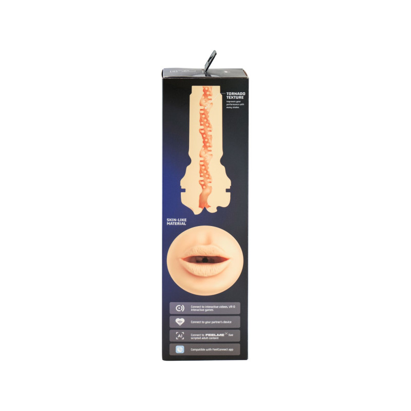 Мастурбатор-ротик Kiiroo Feel Mouth із всмоктувальною інтерактивною насадкою PowerBlow Combo Set