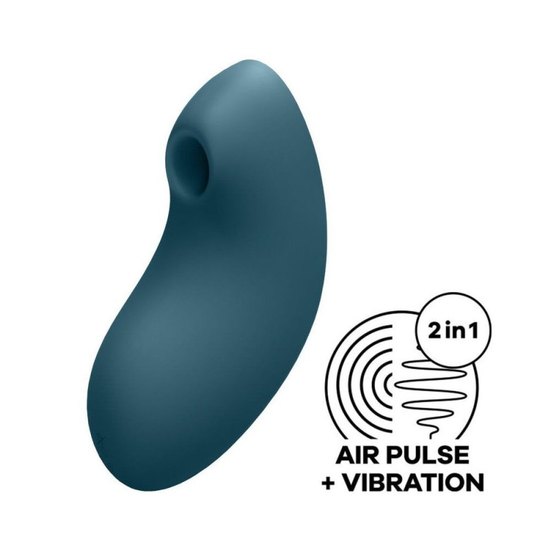 Вакуумний вібратор Satisfyer Vulva Lover 2 Blue (м'ята упаковка!)