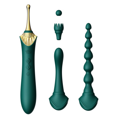 Вагінально-кліторальний вібратор Zalo - Bess 2 Turquoise Green Вагінально-кліторальний вібратор Zalo - Bess 2 Turquoise Green