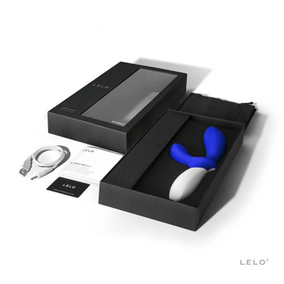 Масажер простати LELO Loki Wave Federal Blue, 2 мотори, привабливий рух + стимуляція промежини