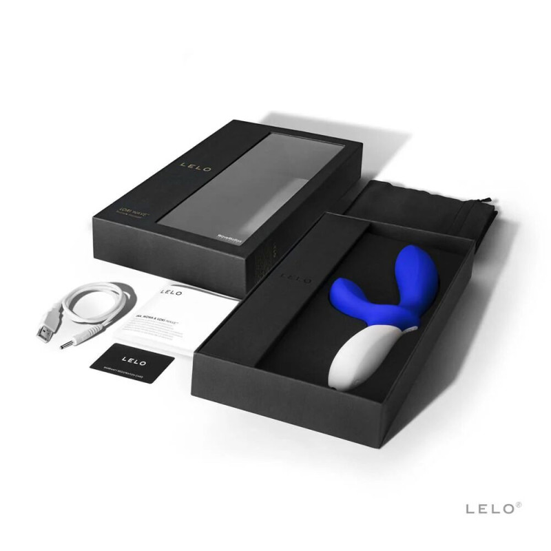 Масажер простати LELO Loki Wave Federal Blue, 2 мотори, привабливий рух + стимуляція промежини