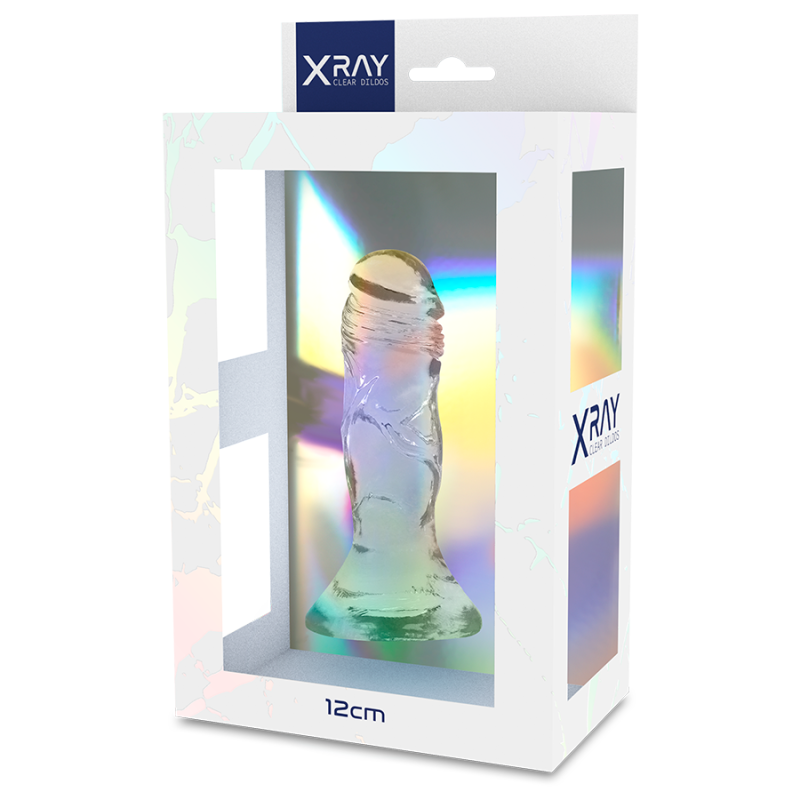 Прозорий фалоімітатор Xray 10х2,6 см