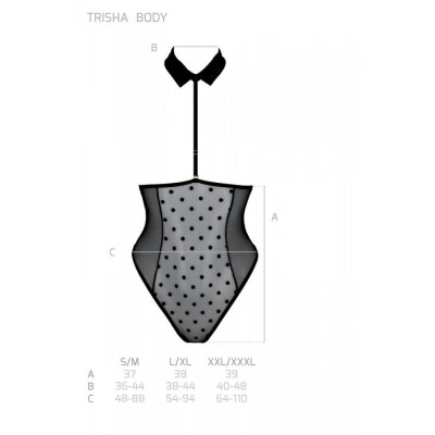 Боді TRISHA BODY black L/XL - Passion