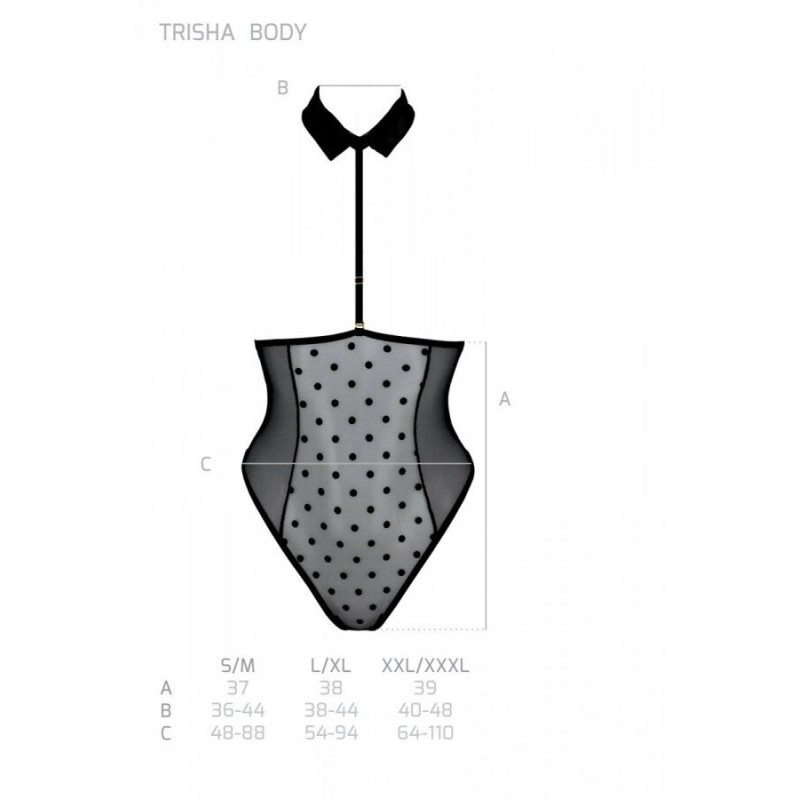 Боді TRISHA BODY black L/XL - Passion
