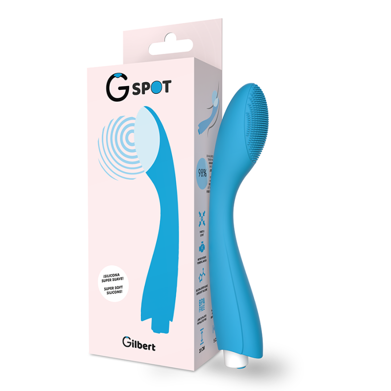 Вібратор для зони G G-SPOT GYLBERT, блакитний