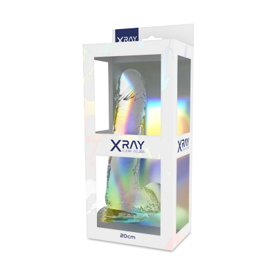 Прозорий фалоімітатор XRay 15х4,5 см