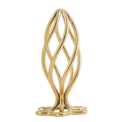 Анальний корок LOCKINK SEVANDA Hollow Spiral Golden Metal Anal Plug - S size Анальний корок LOCKINK SEVANDA Hollow Spiral Golden Metal Anal Plug - S size