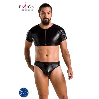 Чоловічий боді + труси 057 SET PETER Black L/XL - Passion