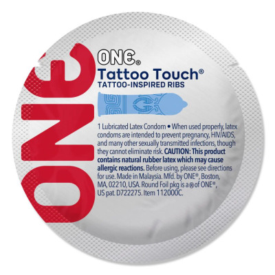 Презервативи ONE Tattoo Touch 100 шт