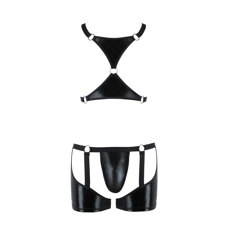 Чоловічий комплект білизни 047 SET ARON black S/M - Passion