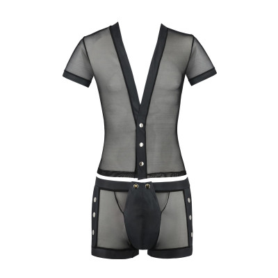 Чоловічий боді + труси 052 SET MICHAEL Black S/M - Passion