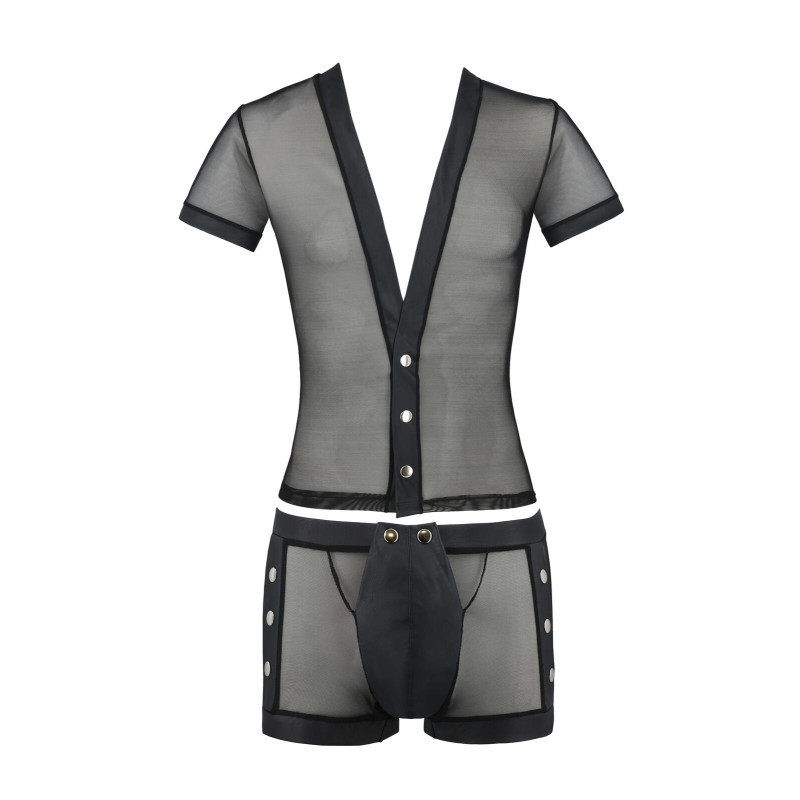 Чоловічий боді + труси 052 SET MICHAEL black S/M - Passion
