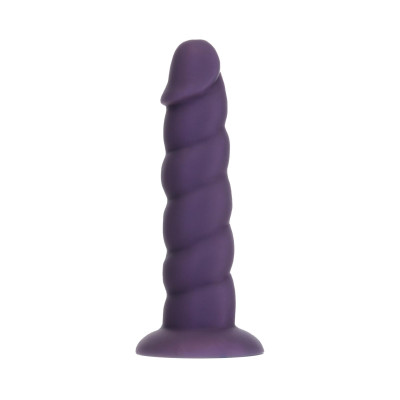 Фалоімітатор Fantasy by Addiction Unicorn Dildo 7” Purple, віброкуля у подарунок