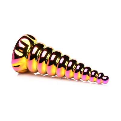 Фентезійний фалоімітатор Creature Cocks Twilight Rainbow Glass Dildo