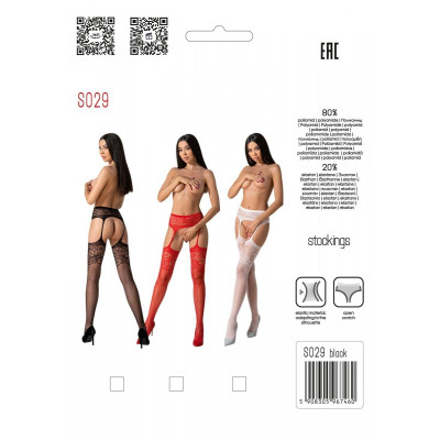 Еротичні колготки-бодістокінг Passion S029 Black