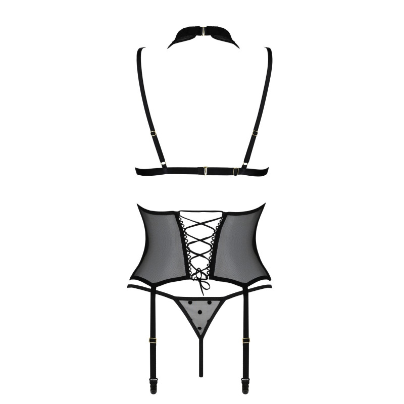 Корсет DOMINICA CORSET black XXL/XXXL - Passion