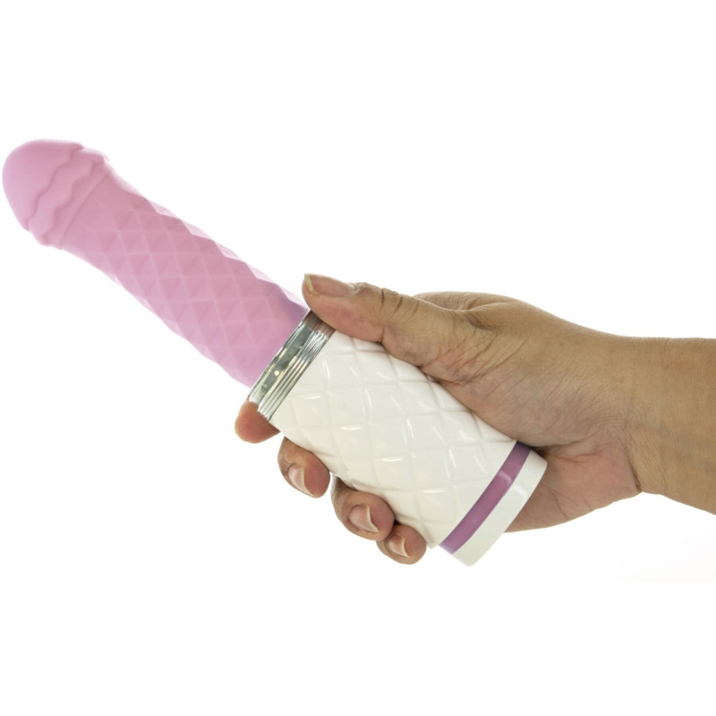 Розкішний вібратор-пульсатор з присоскою Pillow Talk - Feisty Thrusting Vibrator Pink (м'ята упаковка)
