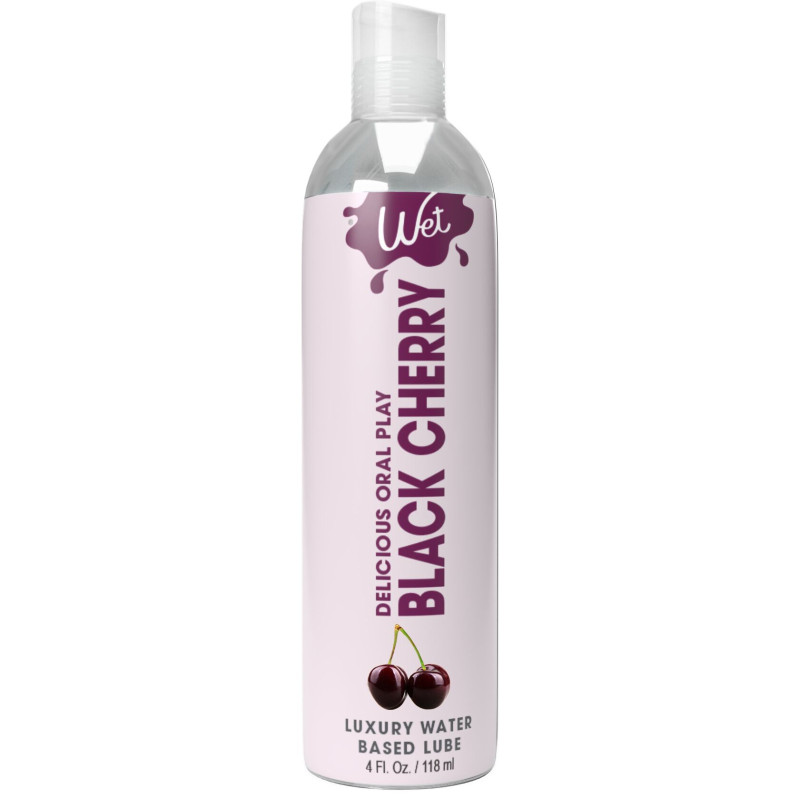 Їстівний лубрикант водній основі Wet Oral Play - Black Cherry (Вишня) 118 мл, без цукру