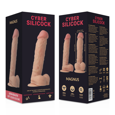 Фалоімітатор на присосці Magnus, 20,5 см CYBER SILICOCK (Іспанія)