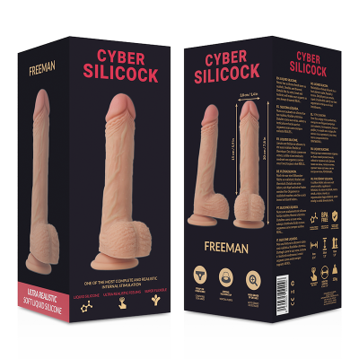 Фалоімітатор на присосці Freeman, 20 см CYBER SILICOCK (Іспанія)
