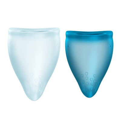 Набір менструальних чаш Fun Factory FUN CUP EXPLORE KIT, 2 шт, Multicolored Turquoise, об'єми 20 та 30 мл