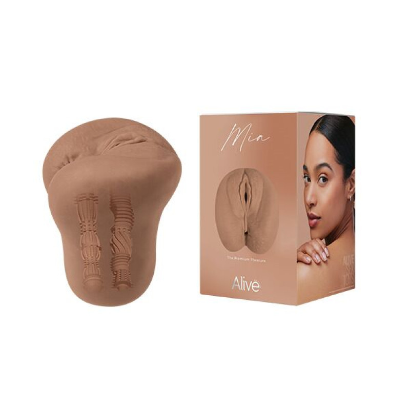 Мастурбатор Alive Mia Super Realistic Masturbator XL Caramel
