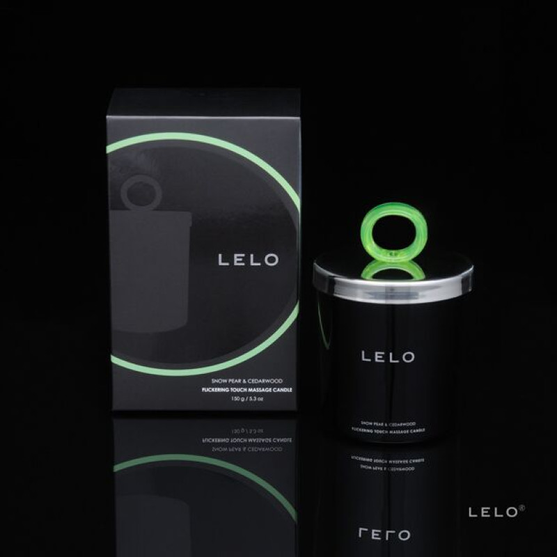 Масажна свічка LELO Massage Candle Снігова груша та Кедрове дерево, 150 г