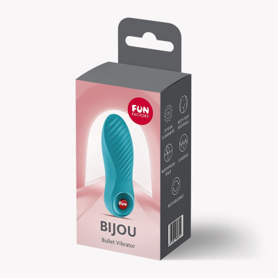 Вібратор Fun Factory Bijou Aquamarine, 12 режимів вібрації, перезаряджається