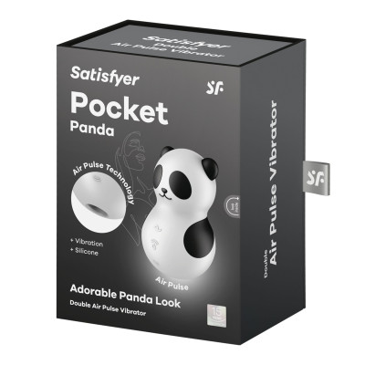 Вакуумний стимулятор із вібрацією Satisfyer Pocket Panda