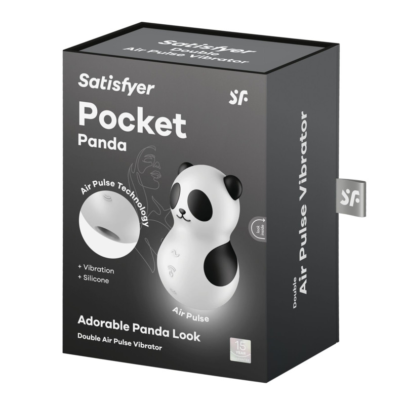 Вакуумний стимулятор із вібрацією Satisfyer Pocket Panda
