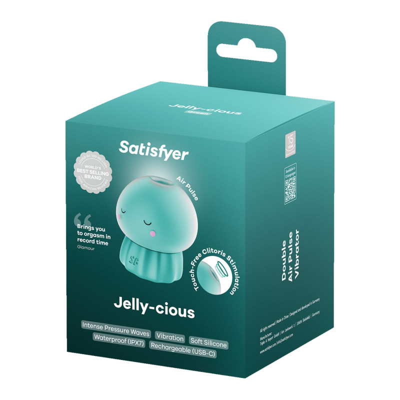 Вакуумний кліматичний стимулятор Satisfyer Jelly-cious Green