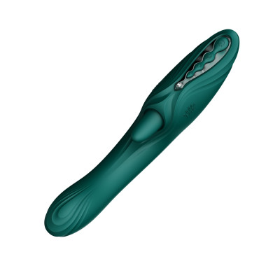 Вібратор-кролик Zalo Ares Turquoise Green