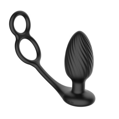 Анальна вібропробка Nexus Tornado Cock and Ball Ring