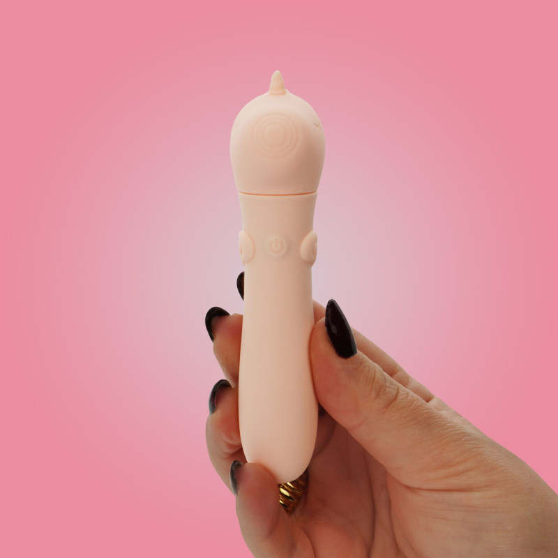 Вібратор-єдиноріжка Unihorn USB Bullet - Heart Throb, віброкуля, USB зарядка