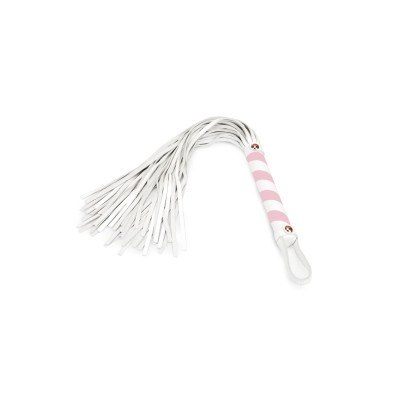 Флогер Liebe Seele White & Pink Leather Flogger Флогер Liebe Seele White & Pink Leather Flogger