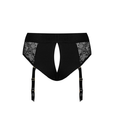 Мереживні труси для страпону з підв'язками для панчох Strap-On-Me DIVA HARNESS - XS