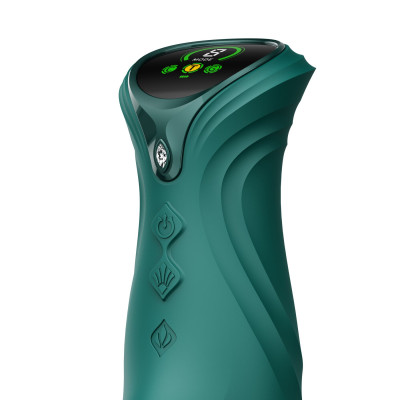 Пульсатор-кролик із вібрацією Zalo Mose 2 Turquoise Green