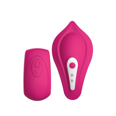Вібратор в трусики Liebe Panty Vibe Recargable Cerise, нагрів до 39 ° C, пульт, трусики в комплекті