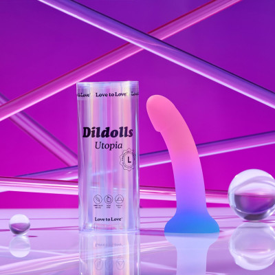 Ділдо з кольоровим градієнтом Love To Love DILDOLLS - UTOPIA L ультрам'який