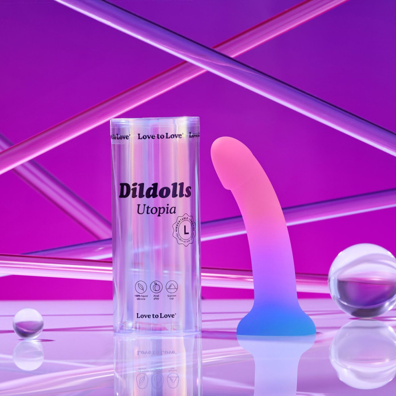 Ділдо з кольоровим градієнтом Love To Love DILDOLLS - UTOPIA L ультрам'який