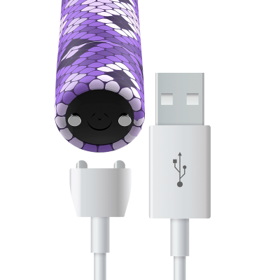 Потужна віброкуля Custom Bullets Snake Purple 
