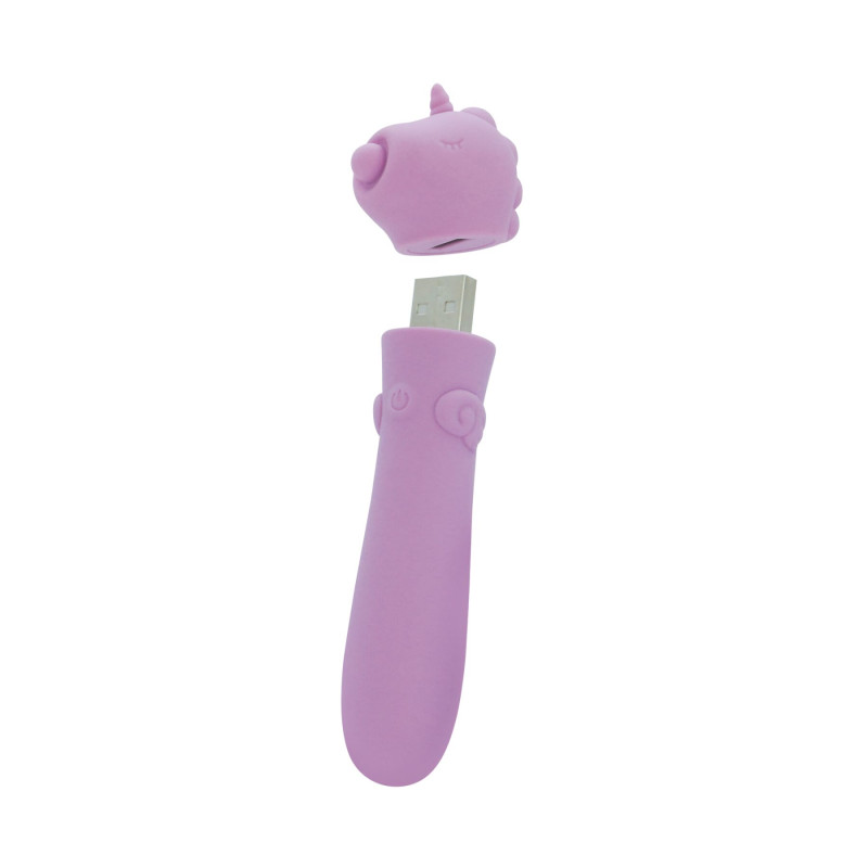 Вібратор-єдиноріжка Unihorn USB Bullet - Karma Lilac, віброкуля, USB зарядка