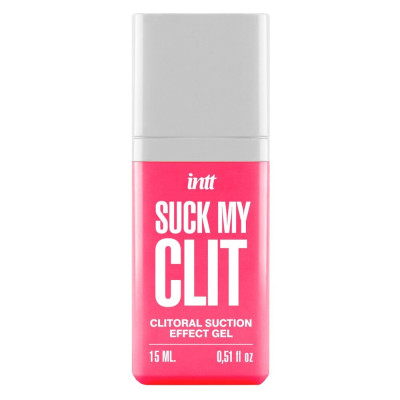 Смоктайзер для клітора Intt Suck My Clit – Суниця, 15 мл, гель з ефектом посмоктування