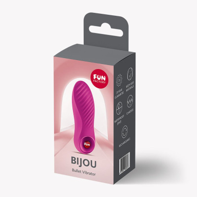 Вібратор Fun Factory Bijou Magenta, 12 режимів вібрації, перезаряджається